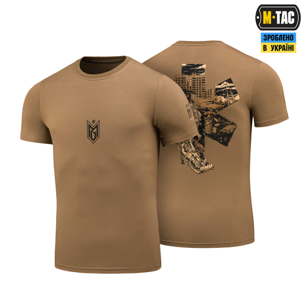 M-TAC ФУТБОЛКА БОЙОВОГО МЕДИКА 3 ОШБР COYOTE BROWN