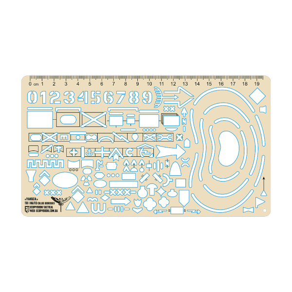 ECOPYBOOK TACTICAL ЛІНІЙКА ТАКТИЧНА РОЗВІДКИ NATO/UA (СИНИЙ КАНТ)