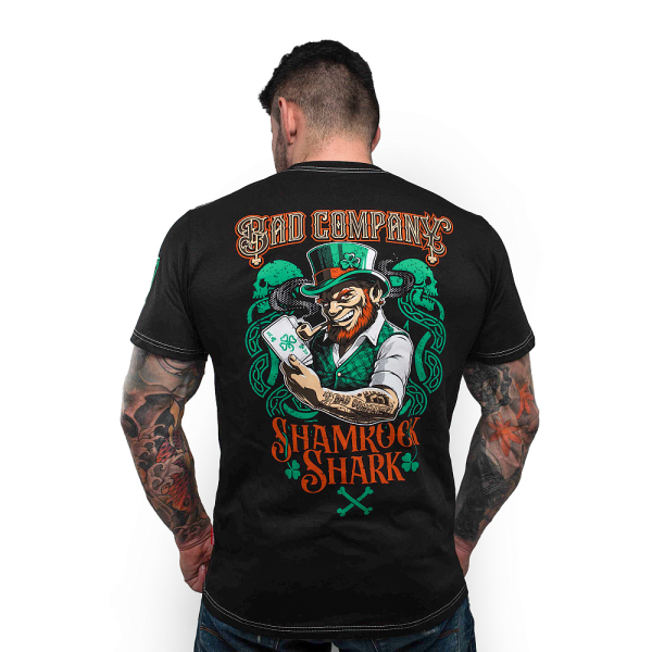 BAD COMPANY ФУТБОЛКА SHAMROCK SHARK BLACK