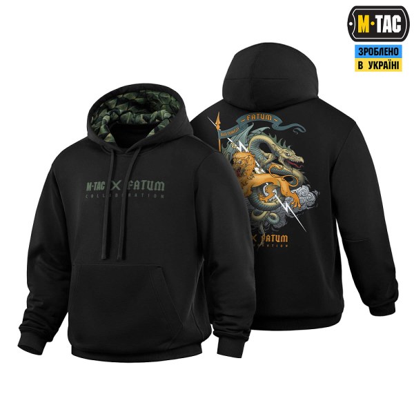 M-TAC КОФТА HOODIE COTTON HARD FATUM BLACK