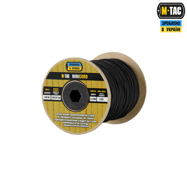 M-TAC ПАРАКОРД MINICORD 100M BLACK