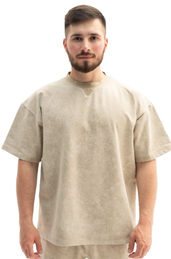 CHAMELEON ФУТБОЛКА OVERSIZE PROTECTOR WASH BROWN