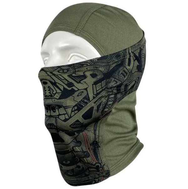 KRAMATAN TACTICAL DESIGN БАЛАКЛАВА-НИНДЗЯ ТЕРМИНАТОР COOLMAX OLIVE