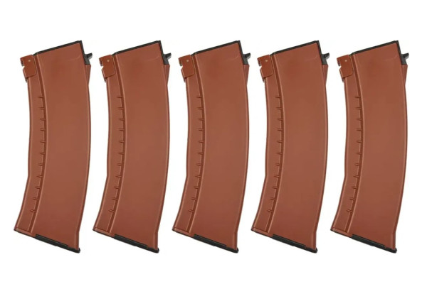 E&L НАБІР МЕХАНІЧНИХ МАГАЗИНІВ АК74 120BBS BROWN 5 PCS 34316