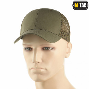 M-TAC БЕЙСБОЛКА З СІТКОЮ FLEX РІП-СТОП DARK OLIVE