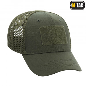 M-TAC БЕЙСБОЛКА З ЛИПУЧКОЮ ТА СІТКОЮ FLEX РІП-СТОП ARMY OLIVE