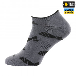 M-TAC ШКАРПЕТКИ ЛІТНІ ЛЕГКІ MORTAR BOMBS DARK GREY