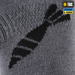 M-TAC ШКАРПЕТКИ ЛІТНІ ЛЕГКІ MORTAR BOMBS DARK GREY