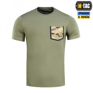 M-TAC ФУТБОЛКА З КИШЕНЕЮ 93/7 LIGHT OLIVE