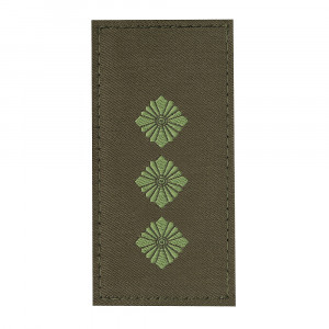 ПОГОН ЗСУ НА ЛИПУЧКЕ СТАРШИЙ ЛЕЙТЕНАНТ (ЖАККАРД) ОЛИВА