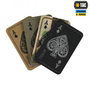 M-TAC НАШИВКА ACE OF SPADES (ВИШИВКА) BLACK