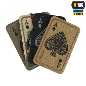 M-TAC НАШИВКА ACE OF SPADES (ВЫШИВКА) COYOTE