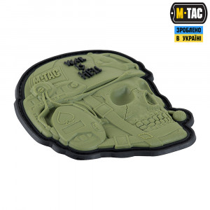 M-TAC НАШИВКА WAR IS HELL 3D PVC OLIVE
