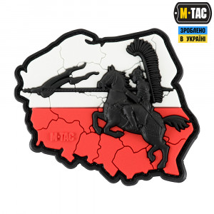 M-TAC НАШИВКА HUSARIA 3D PVC RED/WHITE