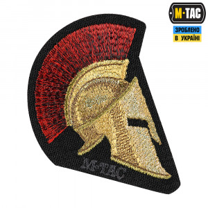M-TAC НАШИВКА SPARTAN HELMET (ВЫШИВКА) BLACK