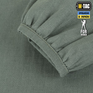 M-TAC ВИШИВАНКА ЖІНОЧА 100% ЛЬОН СІРО-ЗЕЛЕНА
