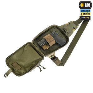M-TAC СУМКА SLING PISTOL BAG ELITE HEX С ЛИПУЧКОЙ MULTICAM/RANGER GREEN