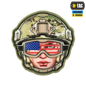 НАШИВКА EMOJI USA GIRL №2