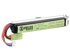 8FIELDS АКУМУЛЯТОР LIPO 7.4V 1200MAH 25/40C 27697