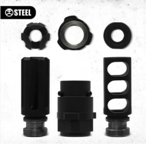 STEEL HORDE ГЛУШИТЕЛЬ QD-T БЫСТРОСЪЕМНЫЙ ТИТАНОВЫЙ ГЛУШИТЕЛЬ