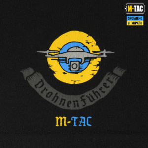 M-TAC ФУТБОЛКА DROHNENFÜHRER BLACK