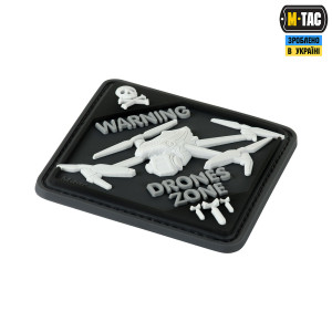M-TAC НАШИВКА DRONES ZONE PVC BLACK