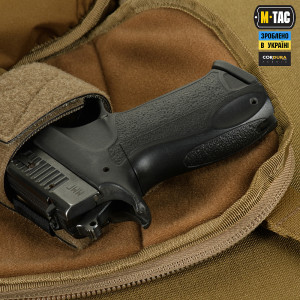 M-TAC СУМКА SPHAERA HARDSLING BAG LARGE С ЛИПУЧКОЙ ELITE COYOTE