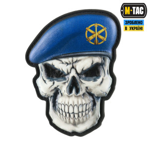 НАШИВКА ЧЕРЕП У БЕРЕТІ (ЗЕНІТНО-РАКЕТНІ ВІЙСЬКА ПС)