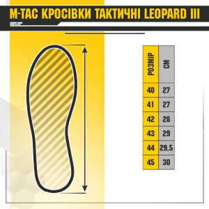 M-TAC КРОСІВКИ ТАКТИЧНІ LEOPARD III OLIVE