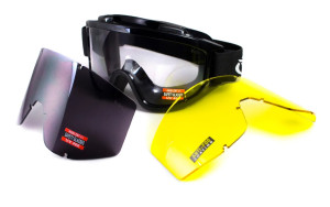 GLOBAL VISION ОКУЛЯРИ ЗАХИСНІ WIND-SHIELD 3 LENS KIT ANTI-FOG GV-WIND3-KIT1