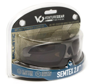 VENTURE GEAR TACTICAL ОЧКИ ЗАЩИТНЫЕ SEMTEX 2.0 GUN METAL ANTI-FOG VG-SEMGM-FGR1