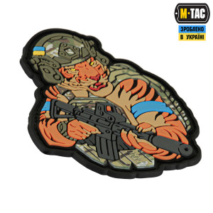 M-TAC НАШИВКА ТИГР БЛАКИТНИЙ СКОТЧ PVC MC