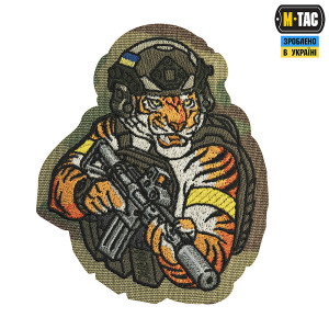 M-TAC НАШИВКА TIGER (ВЫШИВКА) MULTICAM/RG/YELLOW