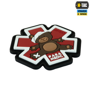 M-TAC НАШИВКА PARAMEDIC ВЕДМІДЬ (PVC) BROWN/BLACK