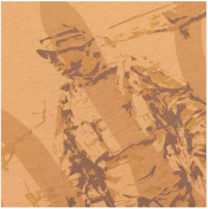 P1G-TAC ФУТБОЛКА З ПРИНТОМ ГЕРОЇ НЕ ВМИРАЮТЬ COYOTE BROWN UA281-29891-CB-KZ