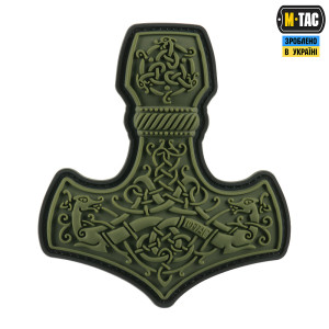M-TAC НАШИВКА MJÖLNIR LARGE PVC OLIVE
