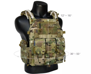 CHAMELEON ЖИЛЕТ ТАКТИЧНИЙ ПЛИТОНОСКА MULTICAM З ПОТРІЙНИМ ПІДСУМКОМ GAF6-901-76