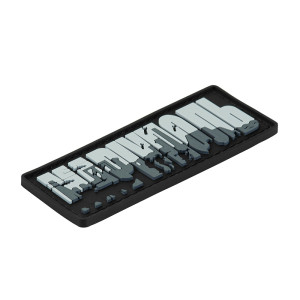 BRAND ELEMENT НАШИВКА МАРІУПОЛЬ PVC GRAY