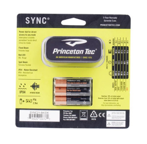 PRINCETON TEC ФОНАРЬ НАЛОБНИЙ SYNC 300 HEADLAMP BLACK SYNC21-BK/DK