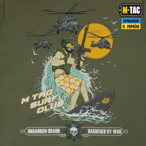 M-TAC ФУТБОЛКА SURF CLUB LIGHT OLIVE