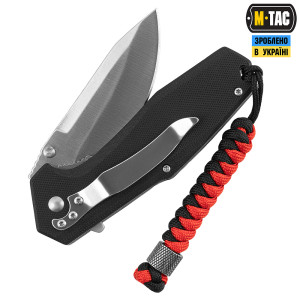 M-TAC ТЕМЛЯК VIPER CYLINDRE STAINLESS STEEL BLACK&RED