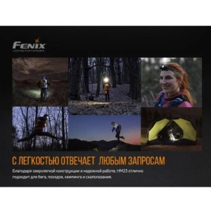 FENIX НАЛОБНИЙ ФОНАРЬ HM23
