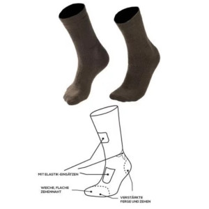 MIL-TEC НОСКИ ТРЕККИНГОВЫЕ STURM MERINO SOCKS 2 ПАРИ OLIVE 13006301