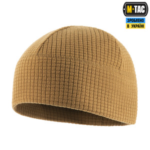 M-TAC ШАПКА-ПІДШОЛОМНИК ФЛІС РІП-СТОП COYOTE BROWN