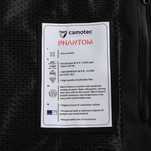 CAMO-TEC КУРТКА PHANTOM SYSTEM BLACK 7287