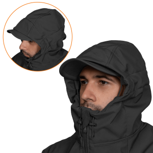CAMO-TEC КУРТКА STALKER SOFTSHELL BLACK 7226