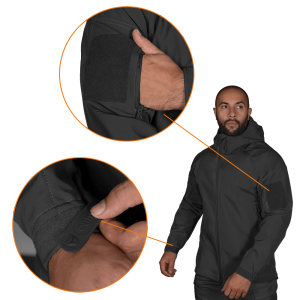 CAMO-TEC КУРТКА STALKER SOFTSHELL BLACK 7226