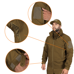 CAMO-TEC КУРТКА PHANTOM SYSTEM SOFTSHELL COYOTE 7293