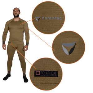CAMO-TEC ТЕРМОБІЛИЗНА POLARHEAT QUADRO STRETCH 3.0 TAN 7295