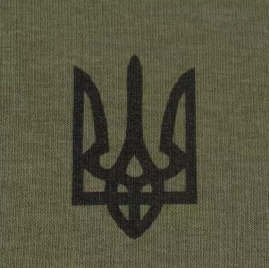 P1G-TAC СВІТШОТ ЗИМОВИЙ ТРИЗУБ LOGO OLIVE UA281-29911-OD-TRL